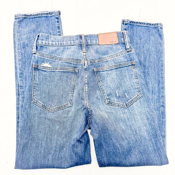 Madewell The Perfect Vintage Crop Jean Denim Raw Hem Zip Fly Size 23 - Picture 5 of 9